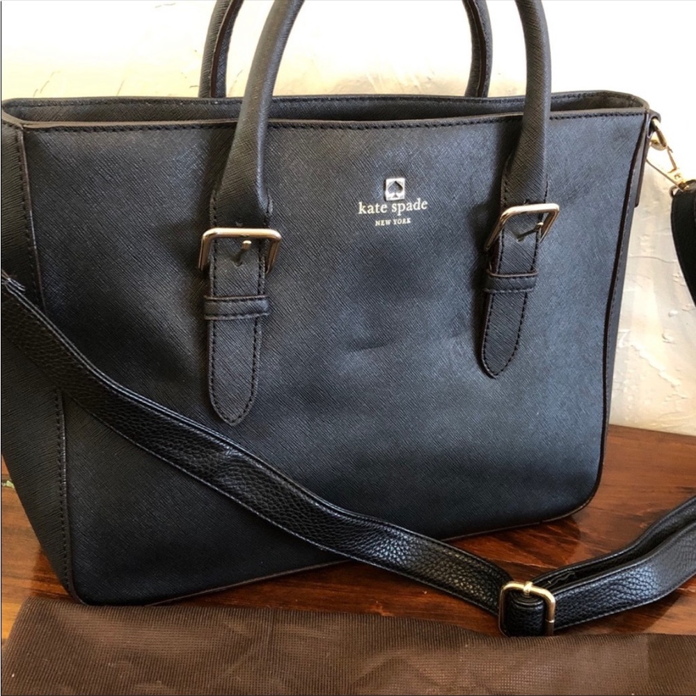 Kate spade black tote satchel briefcase